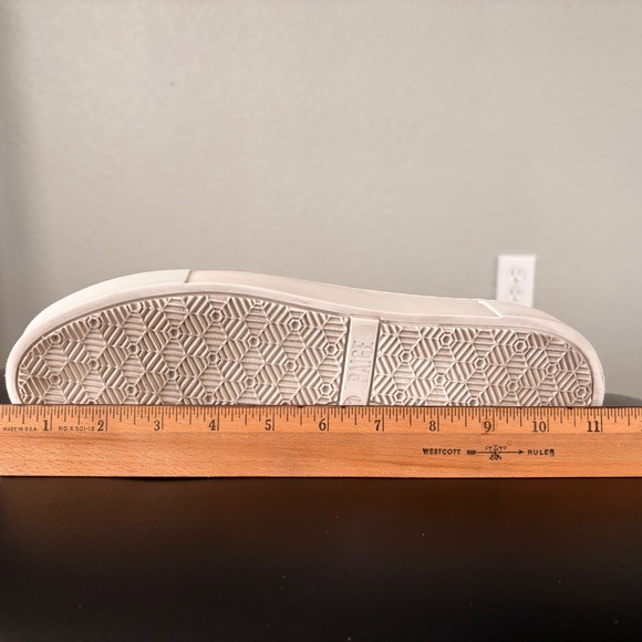 PAIGE White and Rose Gold Leather Platform Sneakers size 11 (run small) - Picture 10 of 16